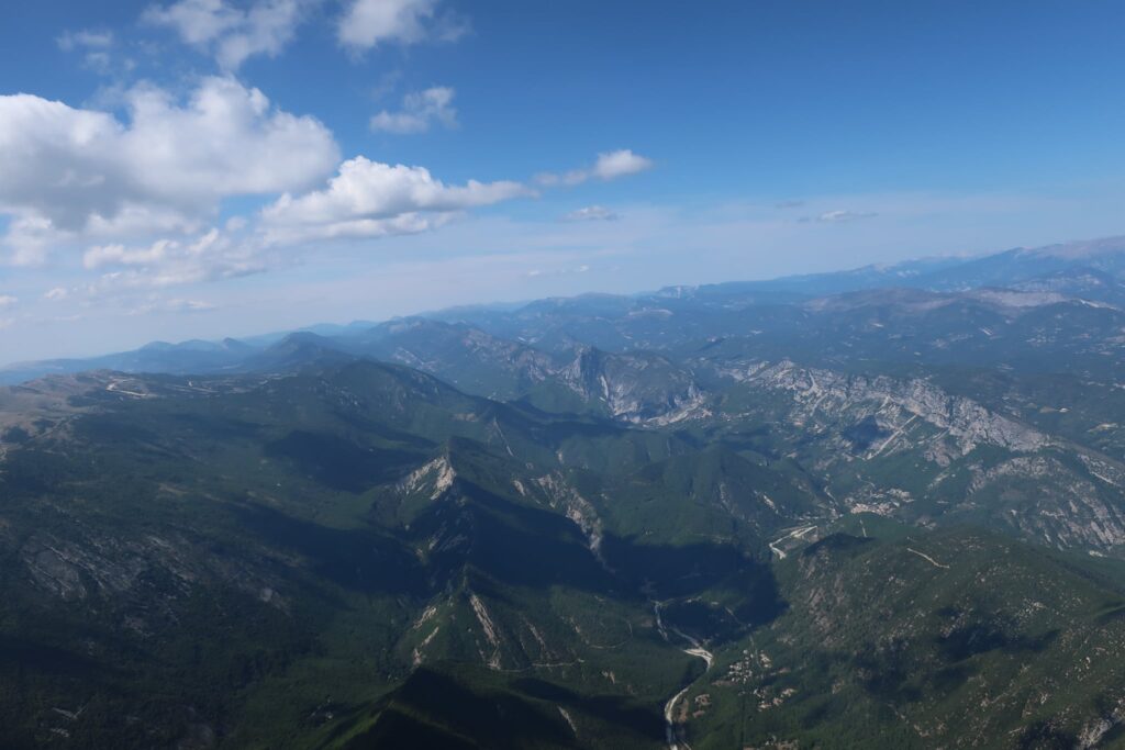 au dessus de l'esteron vers l'ouest