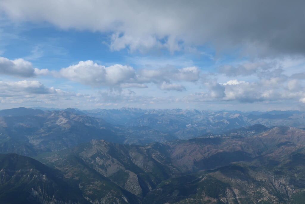 vue au nord vers le colorado nicois