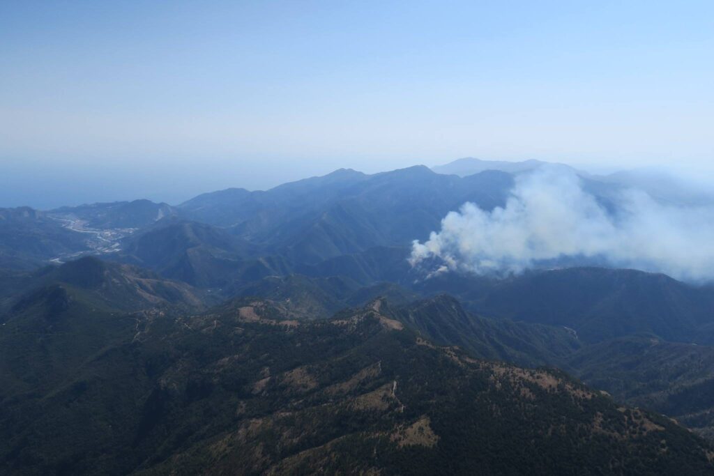 Vue depuis l'Arpette de l'itinéraire direct Tramontine > Breil